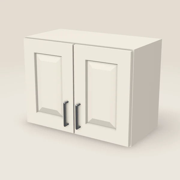 24" Wall Cabinet — 18" High, Double Door — Townplace Crema, 3D picture