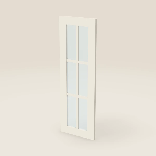 Glass Door with Mullion for W2436B (11-11/16" × 35-5/16") — Townplace Crema, 3D picture