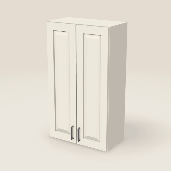 24" Wall Cabinet — 42" High, Double Door — Townplace Crema, 3D picture