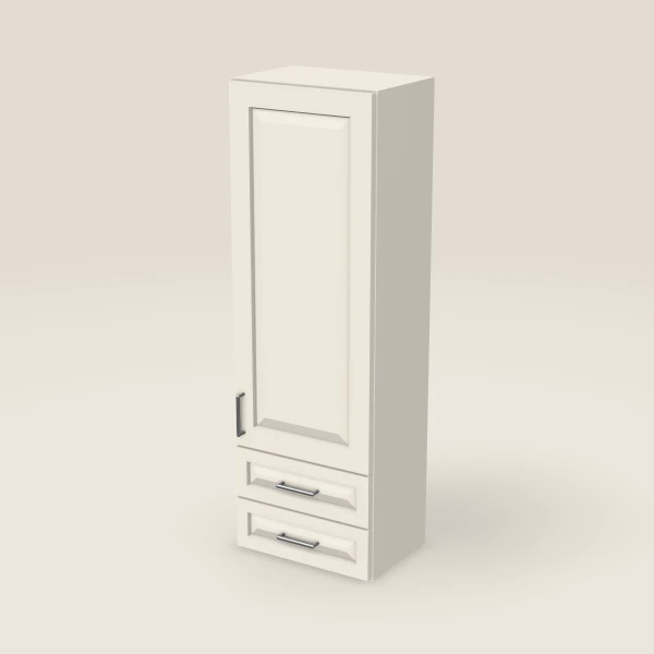 18" Wall Cabinet with 2 Drawers — 54" High — Townplace Crema, 3D picture