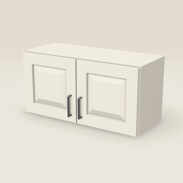 30" Wall Cabinet — 15" High, Double Door — Townplace Crema, 3D picture