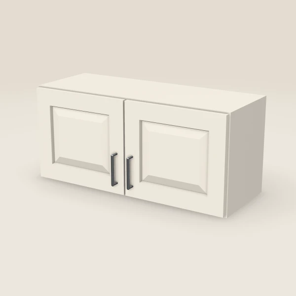 33" Wall Cabinet — 15" High, Double Door — Townplace Crema, 3D picture