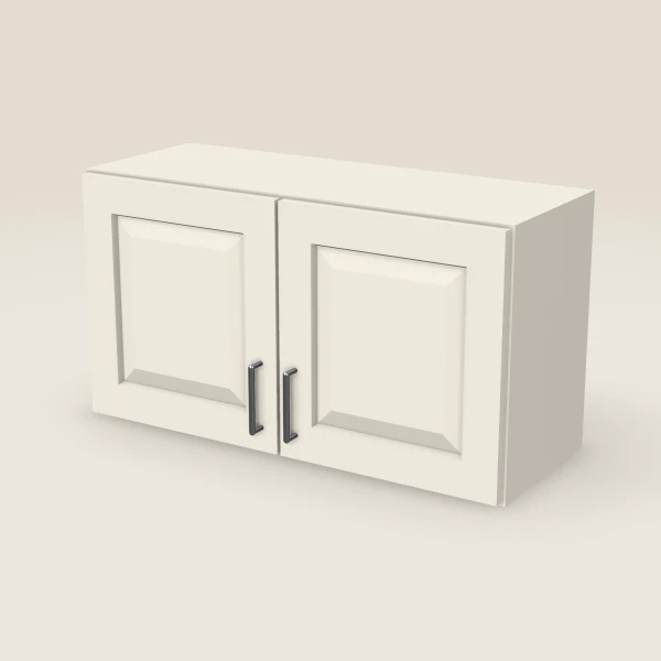 Gabinete de pared de 33" — 18" de alto, dos puertas — Townplace Crema, imagen en 3D
