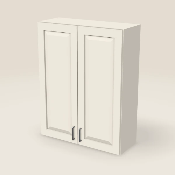 33" Wall Cabinet — 42" High, Double Door — Townplace Crema, 3D picture
