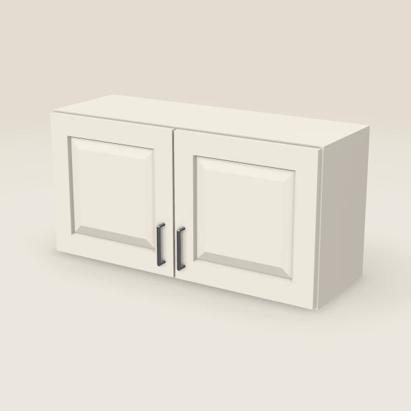 Gabinete de pared de 36" — 18" de alto, dos puertas — Townplace Crema, imagen en 3D