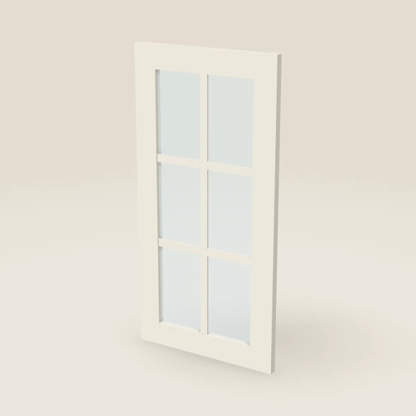 Glass Door with Mullion for WDC2430 (14-11/16" × 29-5/16") — Townplace Crema, 3D picture