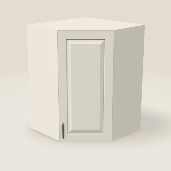 27" Wall Diagonal Corner — 36" High, 15" Deep — Townplace Crema, 3D picture