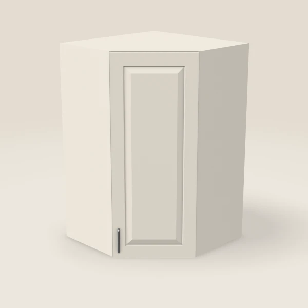27" Wall Diagonal Corner — 42" High, 15" Deep — Townplace Crema, 3D picture