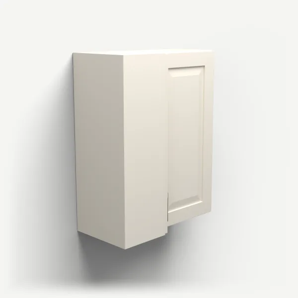 24" Wall Corner Cabinet, Bi-Fold Door — 30" High — Townplace Crema, 3D picture