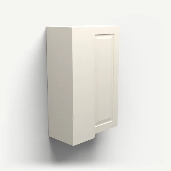 24" Wall Corner Cabinet, Bi-Fold Door — 36" High — Townplace Crema, 3D picture