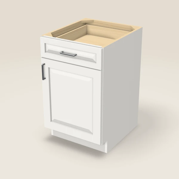 21" Base Cabinet — Uptown White, 3D picture