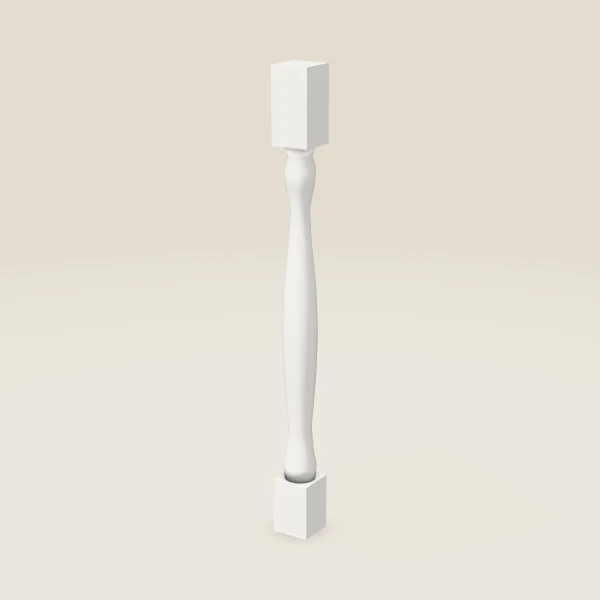 Full Leg LEG75 — 36½" High — Uptown White, 3D picture