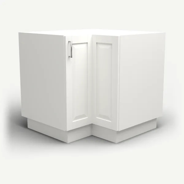 Easy Reach Corner Cabinet, Bi-Fold Door — 36" — Uptown White, 3D picture