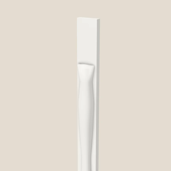 Half Leg POLE75-T384 — 84" High — Uptown White, 3D picture