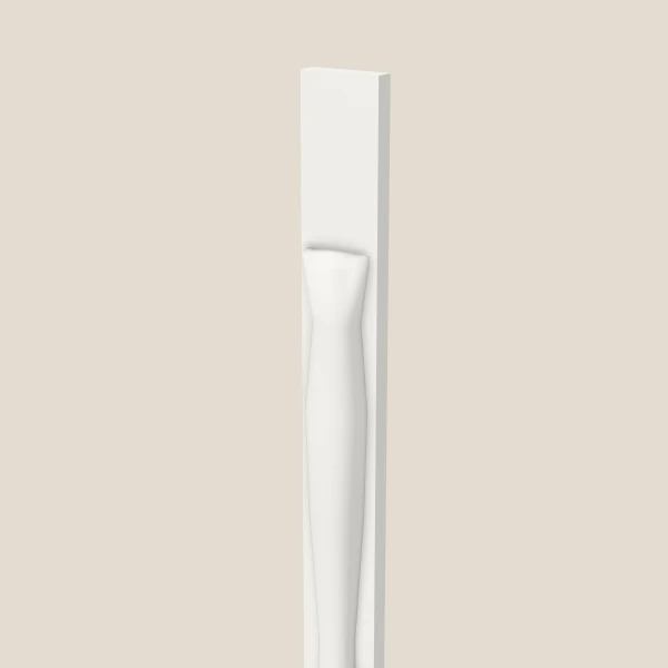 Half Leg POLE75-T390 — 90" High — Uptown White, 3D picture