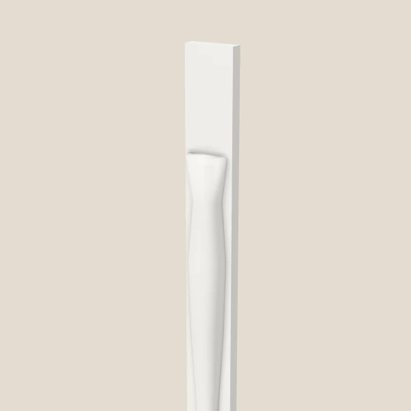 Half Leg POLE75-T396 — 96" High — Uptown White, 3D picture