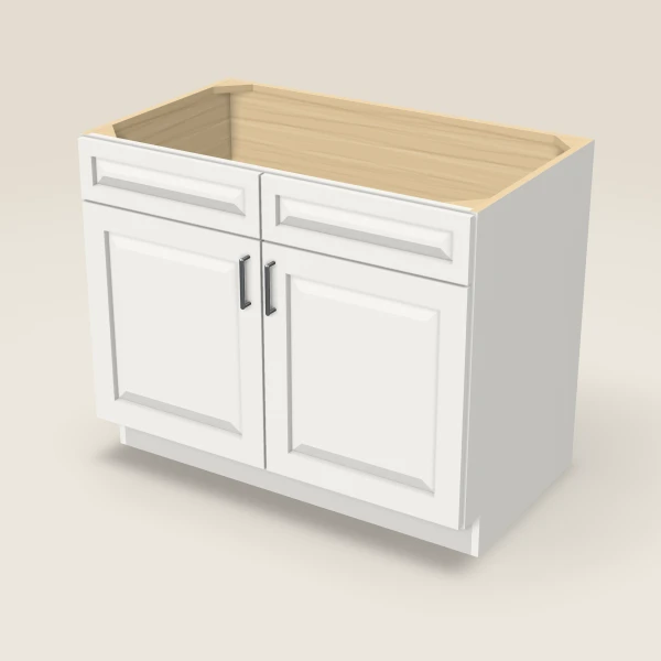 42" Sink Base — Uptown White, 3D picture