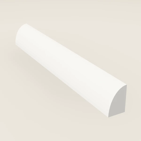 Shoe Molding — 8' — Uptown White, 3D picture