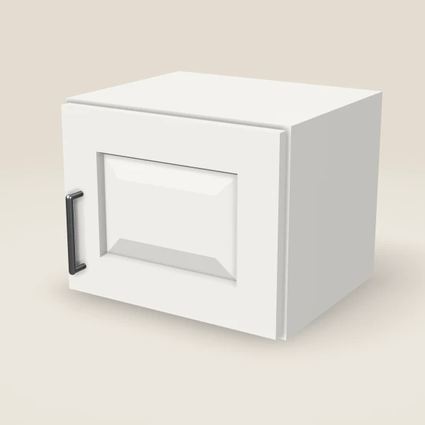 15" Wall Cabinet — 12" High — Uptown White, 3D picture