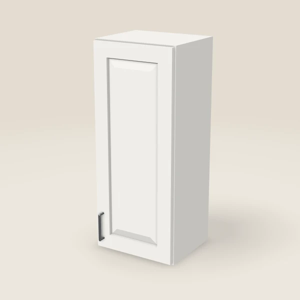 15" Wall Cabinet — 36" High — Uptown White, 3D picture