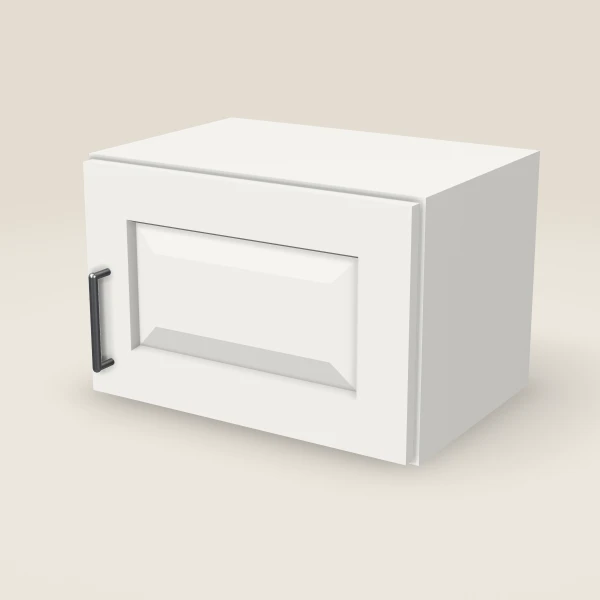 18" Wall Cabinet — 12" High — Uptown White, 3D picture
