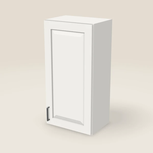 18" Wall Cabinet — 36" High — Uptown White, 3D picture
