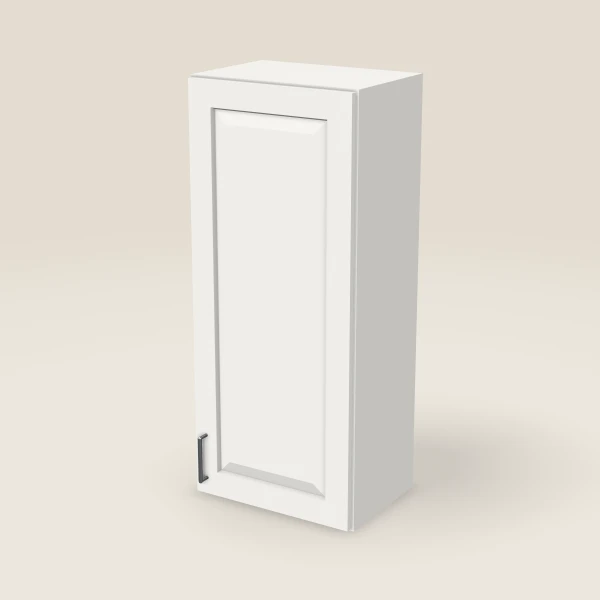 18" Wall Cabinet — 42" High — Uptown White, 3D picture