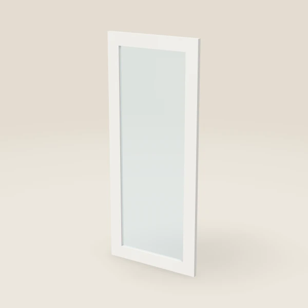 Glass Door for W1842 (17½" × 41-5/16") — Uptown White, 3D picture