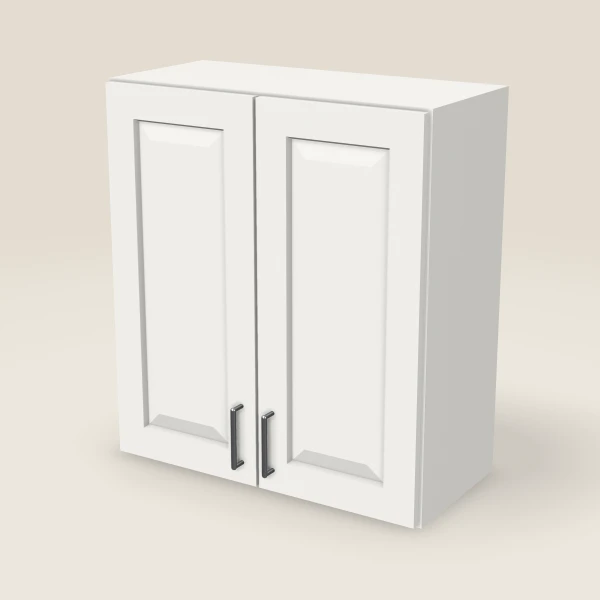 27" Wall Cabinet — 30" High, Double Door — Uptown White, 3D picture