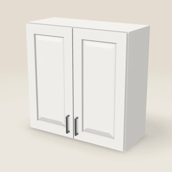30" Wall Cabinet — 30" High, Double Door — Uptown White, 3D picture