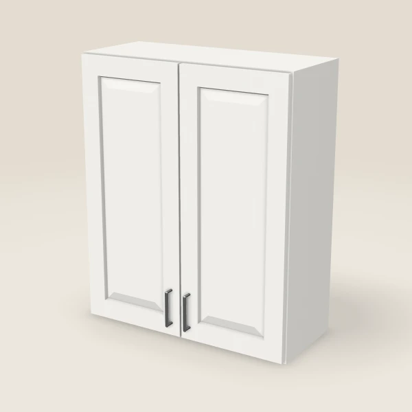 30" Wall Cabinet — 36" High, Double Door — Uptown White, 3D picture
