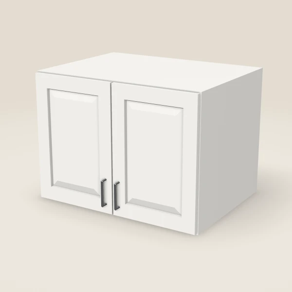 33" Wall Cabinet — 24" High, 24" Deep, Double Door — Uptown White, 3D picture