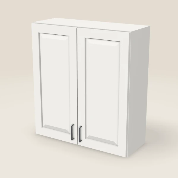 33" Wall Cabinet — 36" High, Double Door — Uptown White, 3D picture