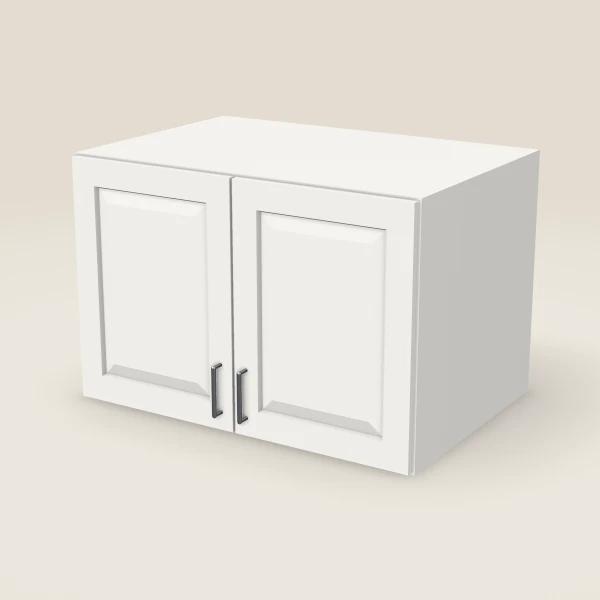 36" Wall Cabinet — 24" High, 24" Deep, Double Door — Uptown White, 3D picture