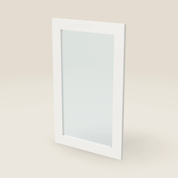 Glass Door for W3630B (17-11/16" × 29-5/16") — Uptown White, 3D picture