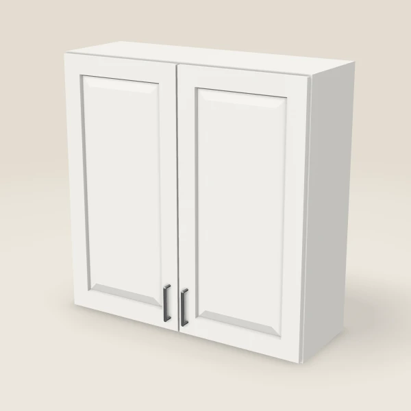 36" Wall Cabinet — 36" High, Double Door — Uptown White, 3D picture