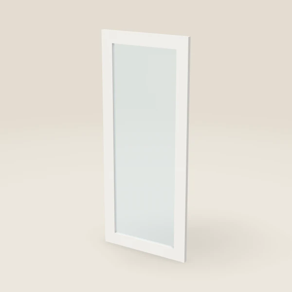 Glass Door for W3642B (17-11/16" × 41-5/16") — Uptown White, 3D picture