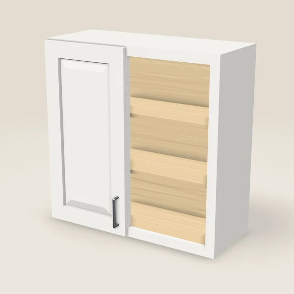 Wall Blind Corner — 30" High — Uptown White, 3D picture