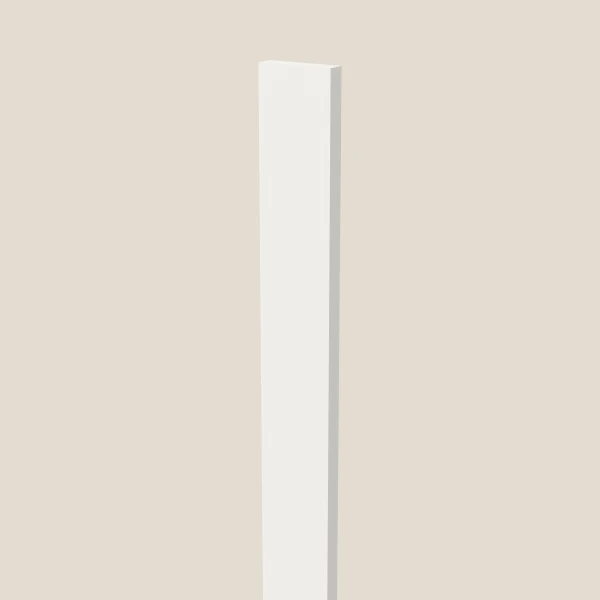 3" Tall Filler — 96" High — Uptown White, 3D picture