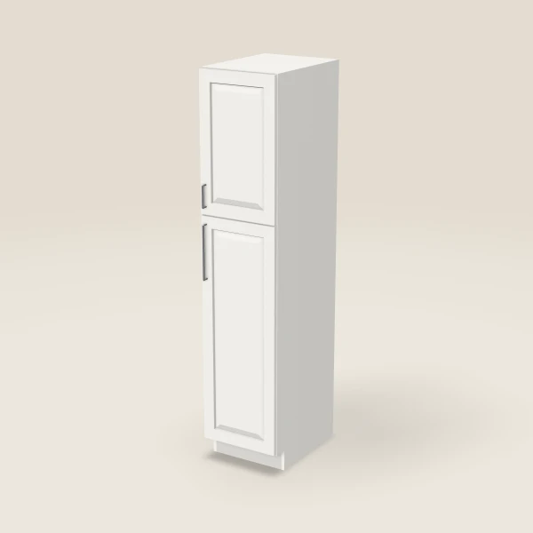18" Wall Pantry — 84" High — Uptown White, 3D picture