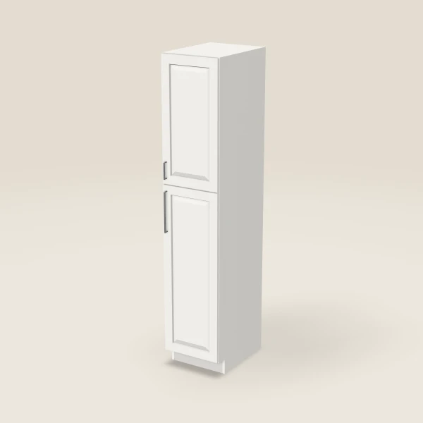 18" Wall Pantry — 90" High — Uptown White, 3D picture