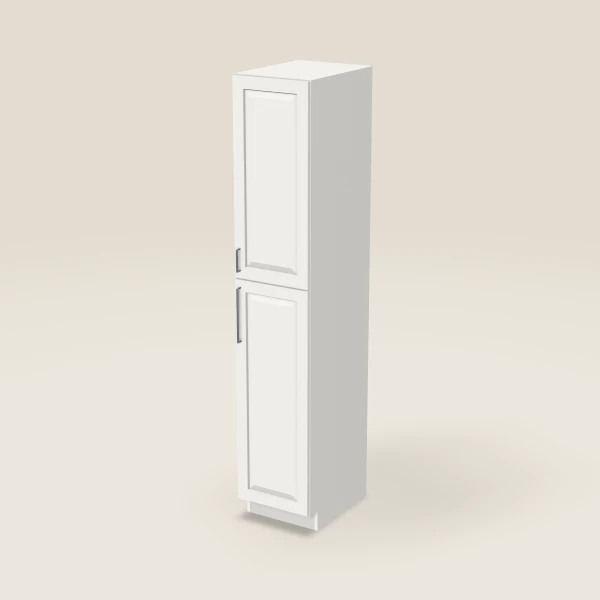 18" Wall Pantry — 96" High — Uptown White, 3D picture