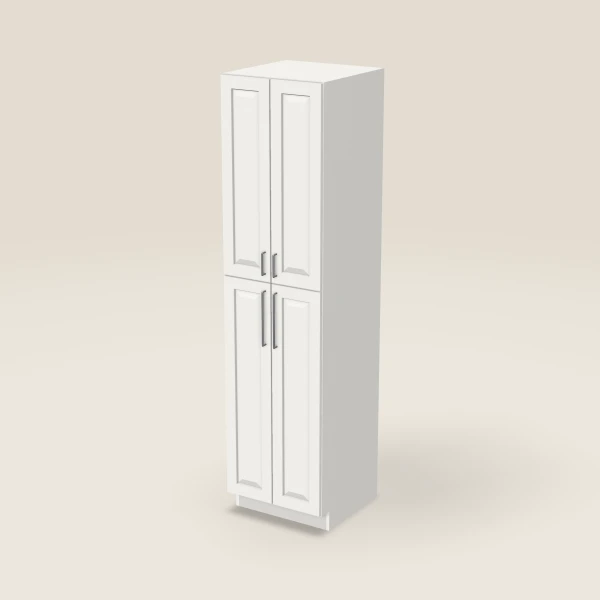 24" Wall Pantry — 96" High — Uptown White, 3D picture