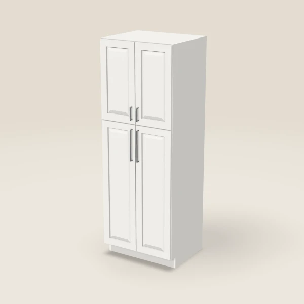30" Wall Pantry — 84" High — Uptown White, 3D picture