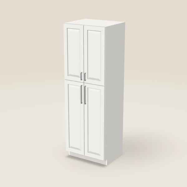 30" Wall Pantry — 90" High — Uptown White, 3D picture