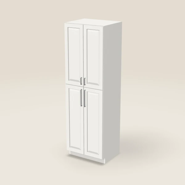 30" Wall Pantry — 96" High — Uptown White, 3D picture
