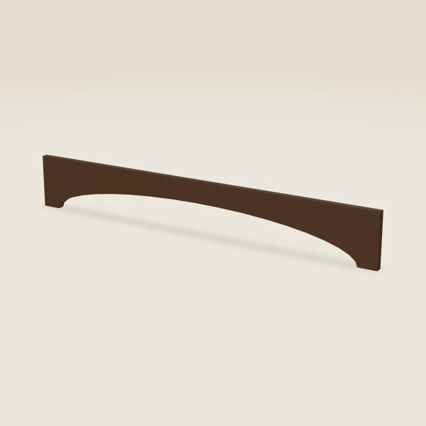 Arch Valance — 6" x 42" — Urban Espresso, 3D picture