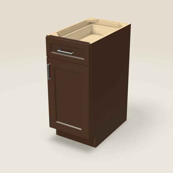 15" Base Cabinet — Urban Espresso, 3D picture