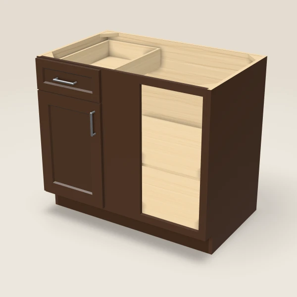 Blind Base — fills 42–45" — Urban Espresso, 3D picture