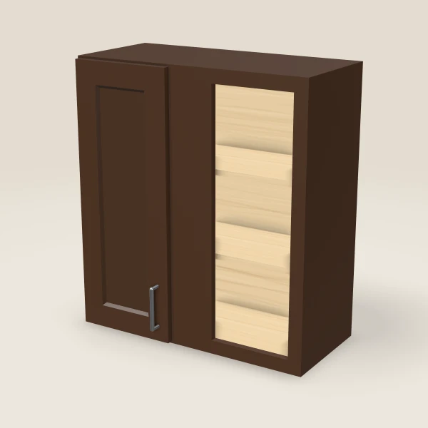 27" Wall Blind Corner — 30" High — Urban Espresso, 3D picture